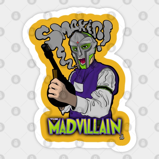 The Masked Madvillain Sticker by TheDopestRobot